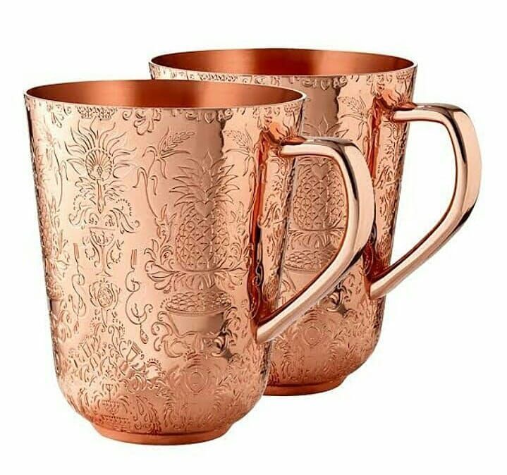 HANDMADE COPPER TEA POT AND MUG thumbnail 3