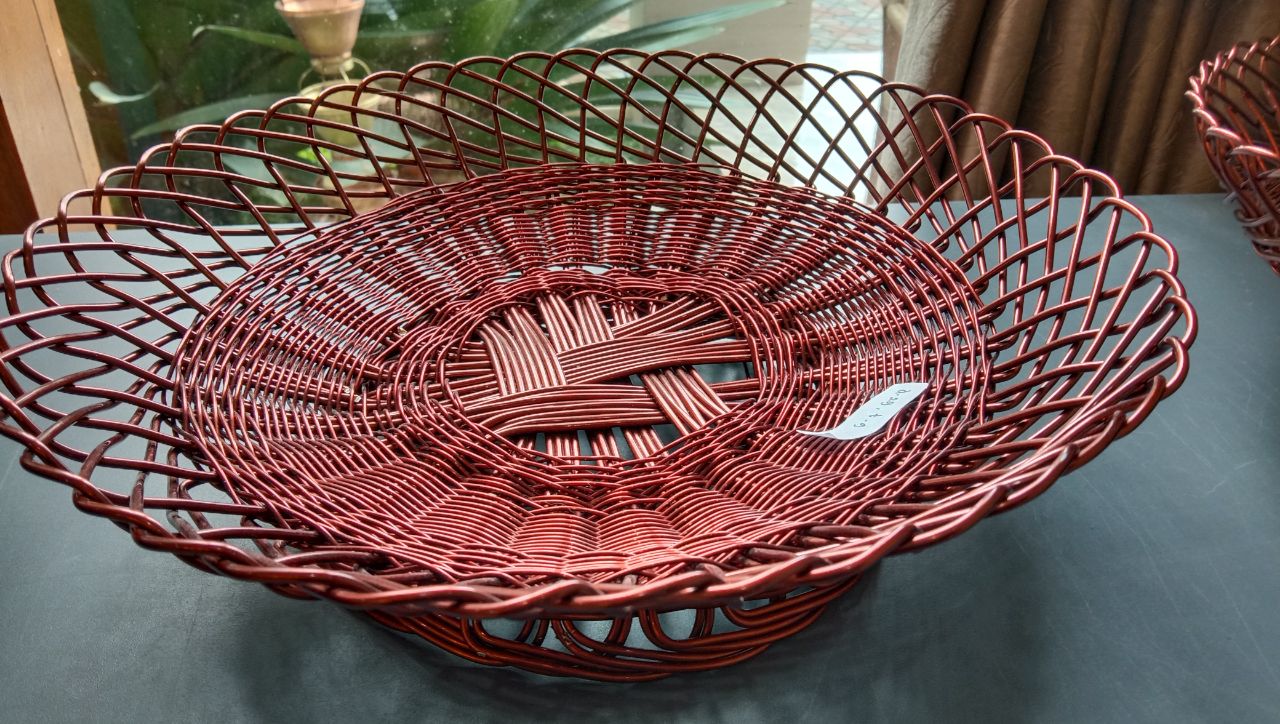 HANDMADE COPPER BRASS AND ALUMINIUM BASKET  thumbnail 4