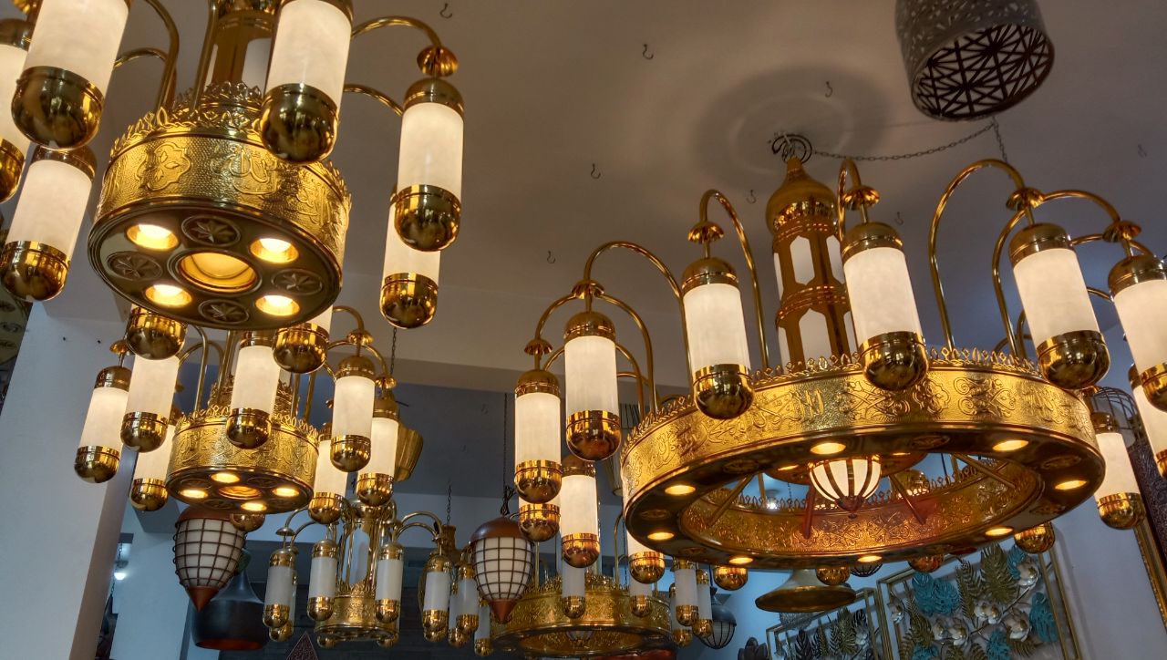 NABAWI MOSQUE COPPER LAMP thumbnail 3