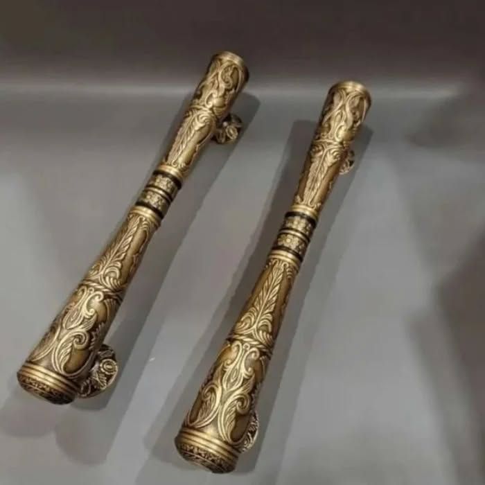 DOOR HANDLE HANDMADE - COPPER & BRASS thumbnail 2