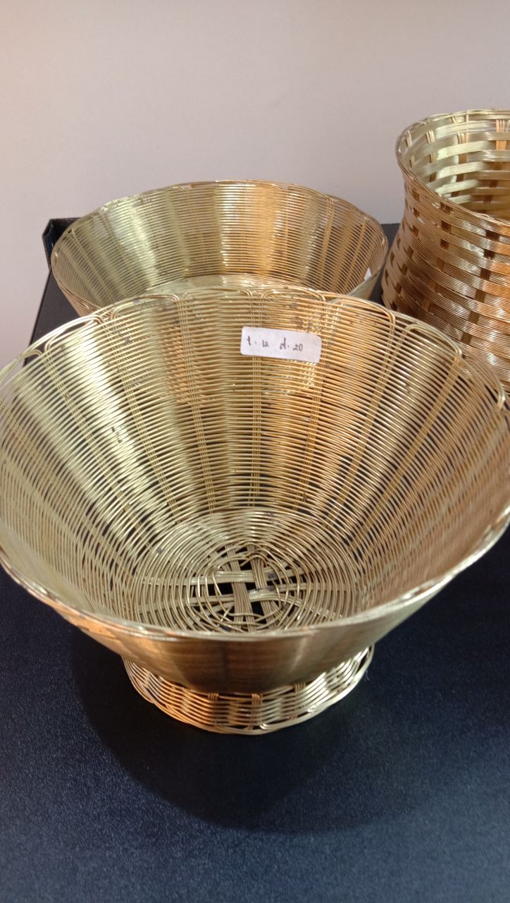 HANDMADE COPPER BRASS AND ALUMINIUM BASKET  thumbnail 7